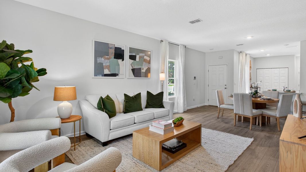Representative furnished interior of a home built from the Bailey by D.R. Horton in Liberty Cove Townhomes, Yulee (Image 4).
