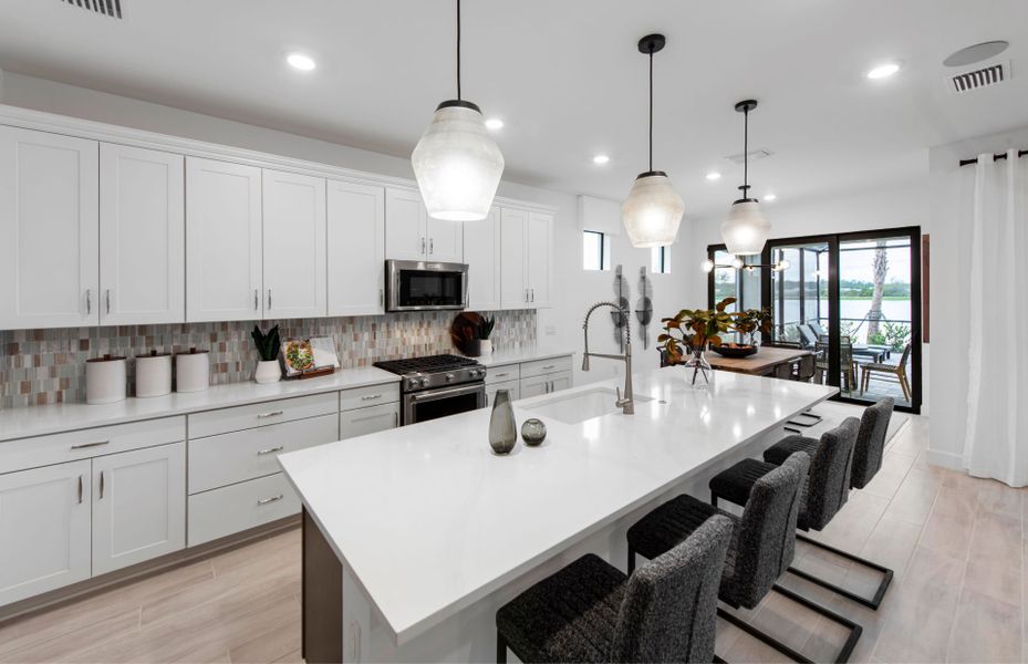 Kitchen with ample storage