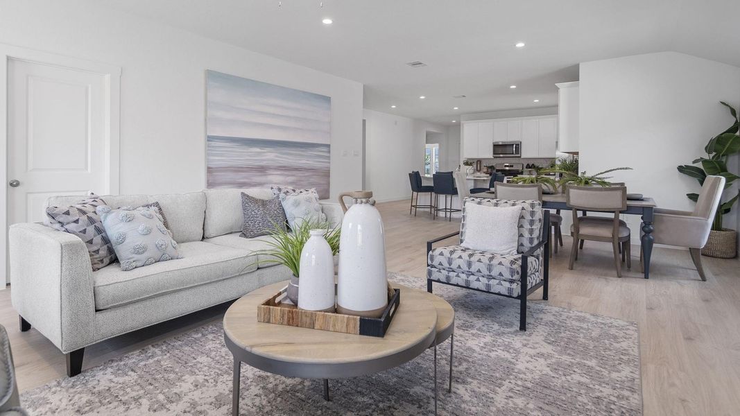 Furnished interior view inside a new home in Tamarron, Fulshear (Image 26).