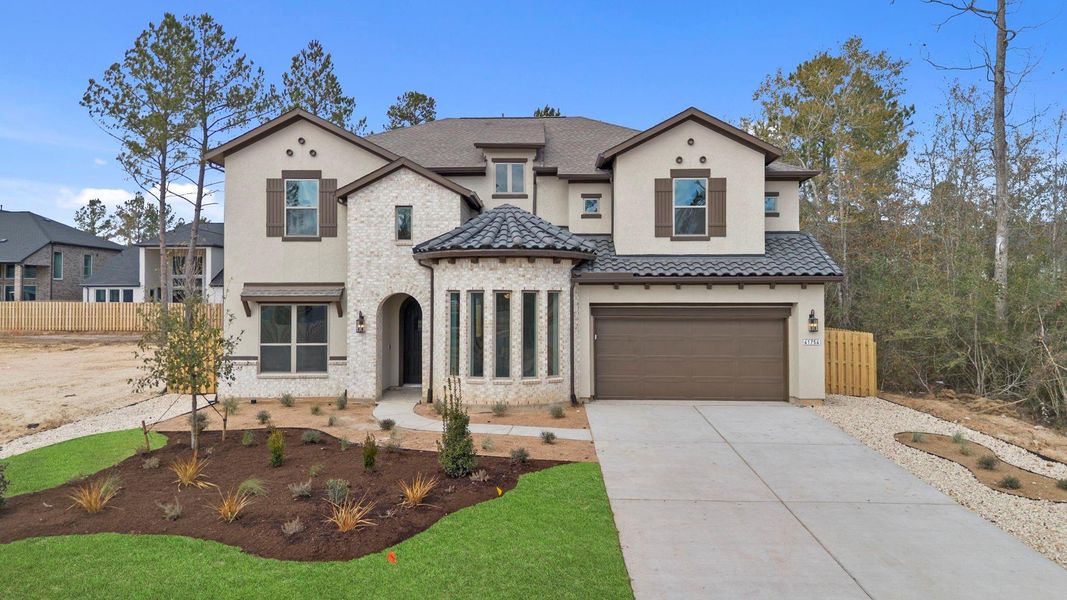 Front exterior of a new home in COLTON, Montgomery, TX, highlighting curb appeal (Image 23).
