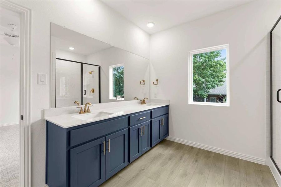 Furnished interior view inside a new home in Sereno Oaks at Buckner Terrace, Dallas (Image 8). Furnished interior view inside a new home in Sereno Oaks at Buckner Terrace, Dallas (Image 8).