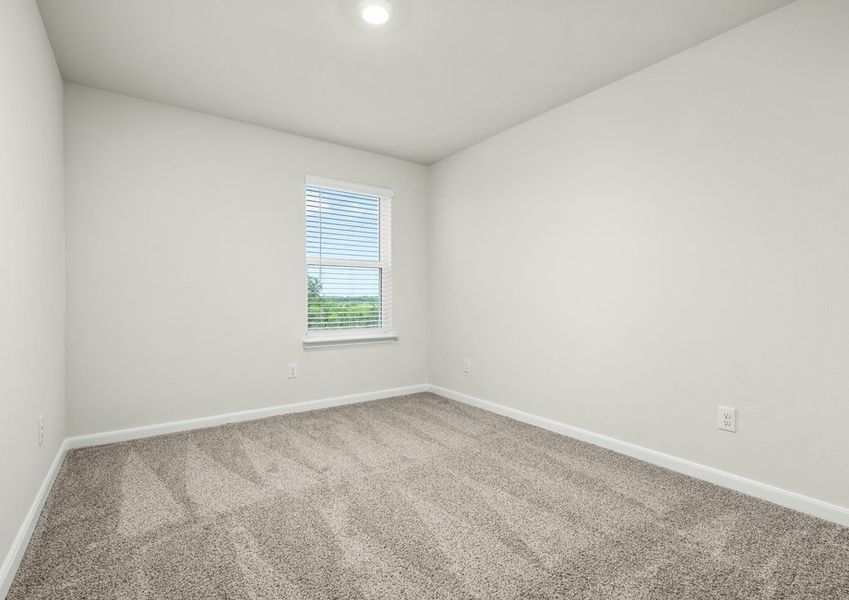 The secondary bedrooms are the perfect space for a child's bedroom or a guest room. The secondary bedrooms are the perfect space for a child's bedroom or a guest room.