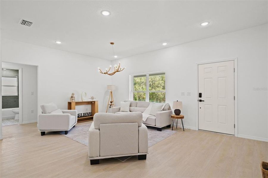 Furnished interior view inside a new home in , Citrus Springs (Image 43).