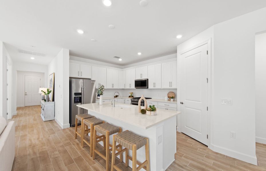 Furnished interior view inside a new home in TerraWalk at Babcock Ranch, Alva (Image 7).