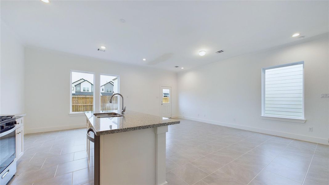 Photos are from another home built by the same builder