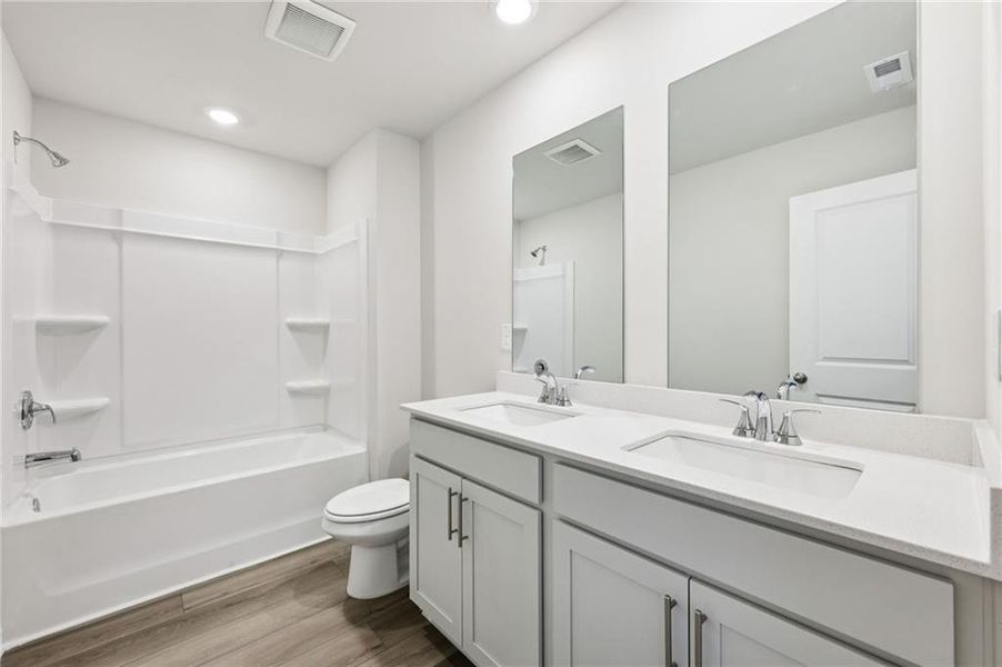 Furnished interior view inside a new home in Westmont Preserve, Powder Springs (Image 11).