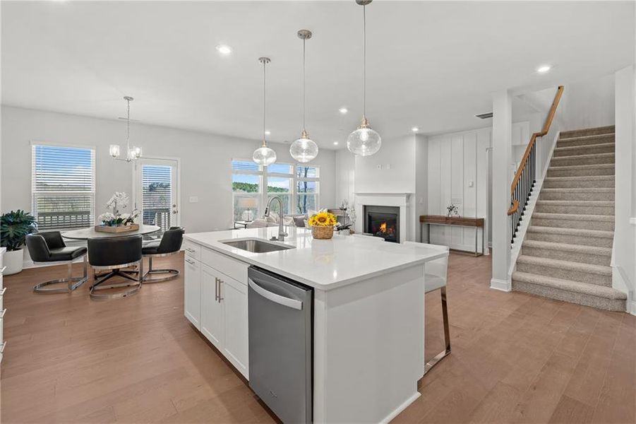 Furnished interior view inside a new home in Sierra Creek, Hoschton (Image 39).