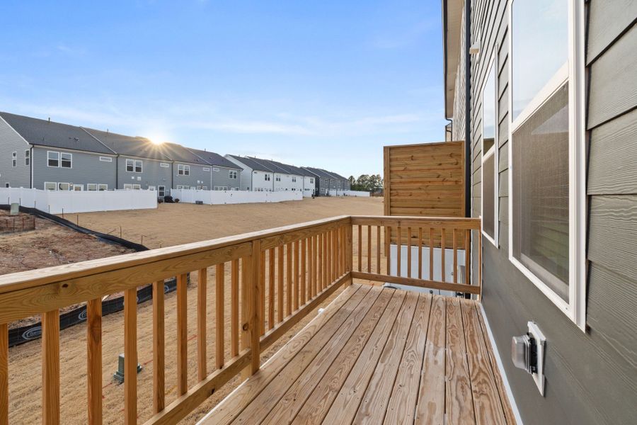 Exterior details and patio area of a home in Everton, Durham (Image 3).