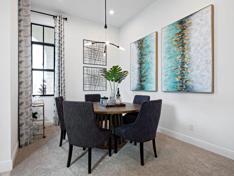 Furnished interior view inside a new home in Cresswind Palm Beach at Westlake, Westlake (Image 3).
