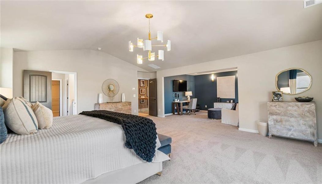 Furnished interior view inside a new home in Camp Creek Village, Atlanta (Image 34).