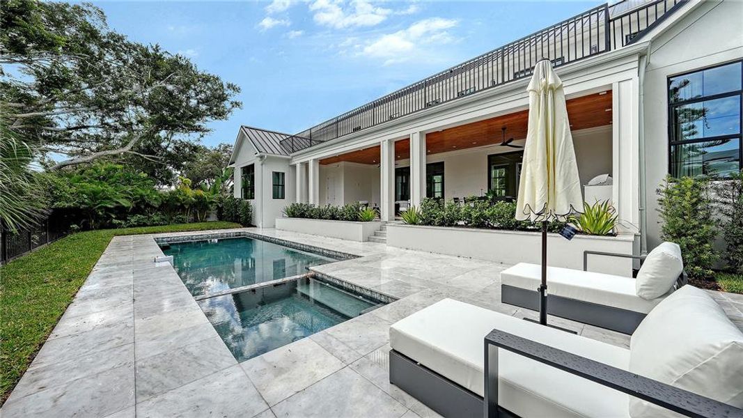 Exterior details and patio area of a home in , Sarasota (Image 31).