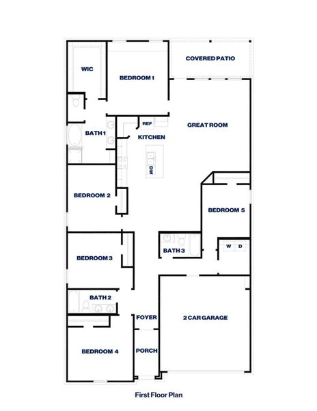 2D floor plan layout of this home in Chapel Lakes, Montgomery, TX (Image 2). 2D floor plan layout of this home in Chapel Lakes, Montgomery, TX (Image 2).