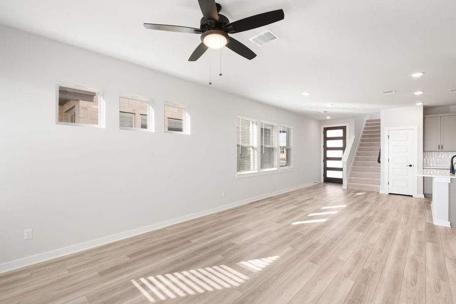 Spacious, unfurnished interior of a new home in Union Collection at Park Central, Georgetown (Image 20).