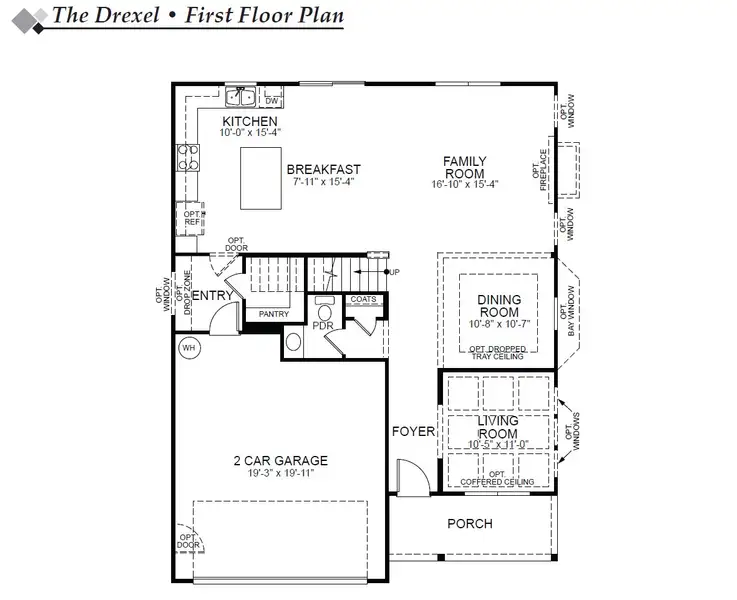 2D floor plan layout of this home in Chandler Ridge, McLeansville, NC (Image 4). 2D floor plan layout of this home in Chandler Ridge, McLeansville, NC (Image 4).