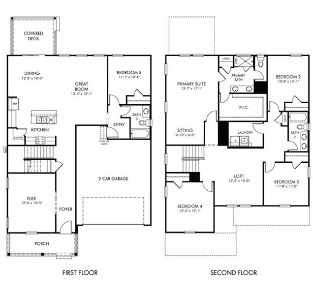 2D floor plan layout of this home in The Coves at Lakes of Cane Bay, Summerville, SC (Image 2). 2D floor plan layout of this home in The Coves at Lakes of Cane Bay, Summerville, SC (Image 2).
