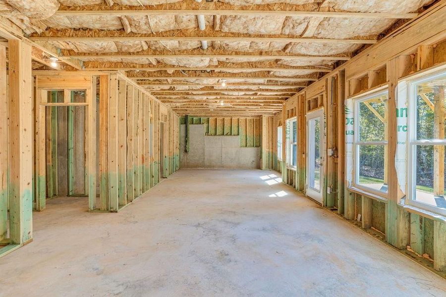 In-progress construction of a new home in Waters Edge, Mansfield, GA (Image 22).