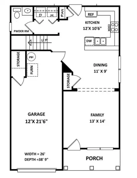 2D floor plan layout of this home in , Cartersville, GA (Image 2). 2D floor plan layout of this home in , Cartersville, GA (Image 2).