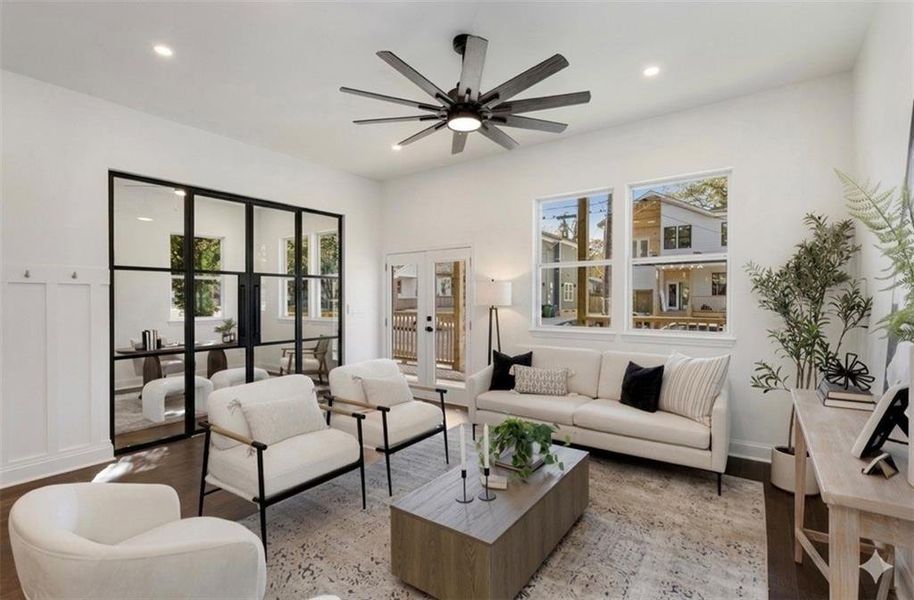 Furnished interior view inside a new home in , Atlanta (Image 7).