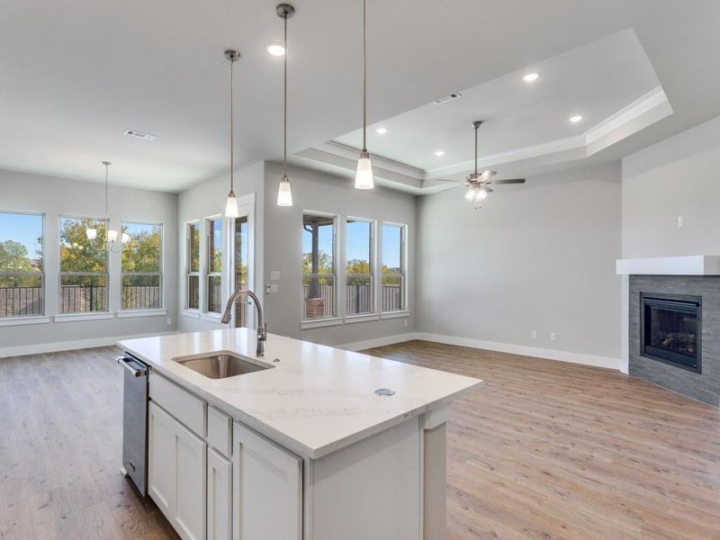 Furnished interior view inside a new home in Ladera Tavolo Park, Fort Worth (Image 11).