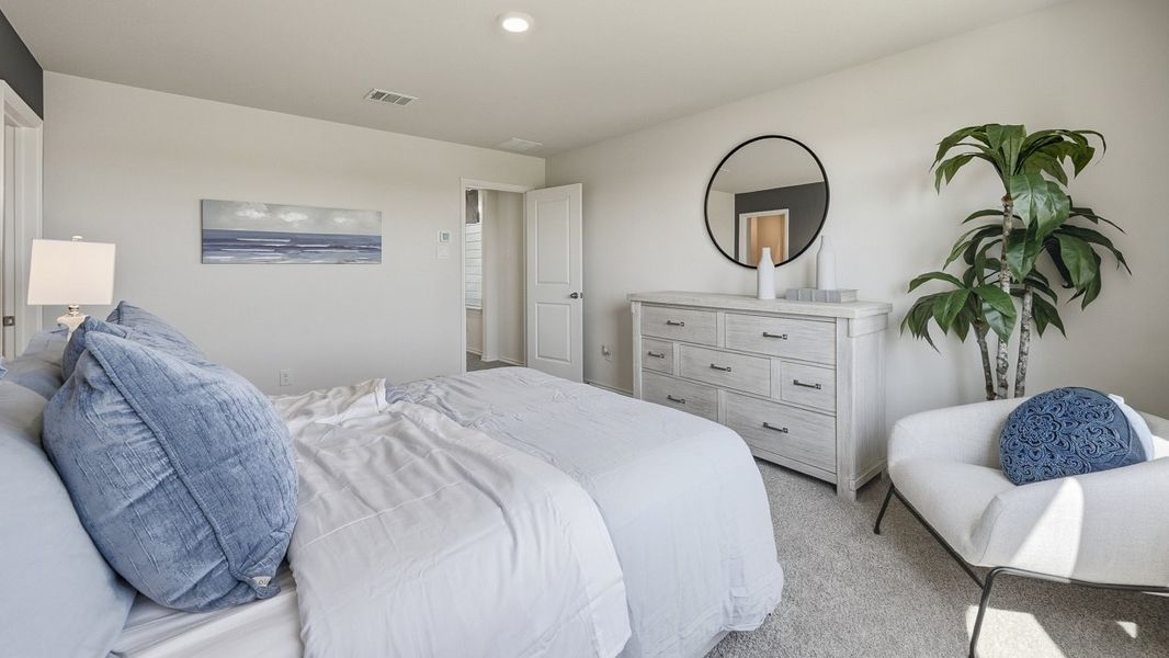 Representative furnished interior of a home built from the Benson by D.R. Horton in Arbor Trails South, Princeton (Image 28).