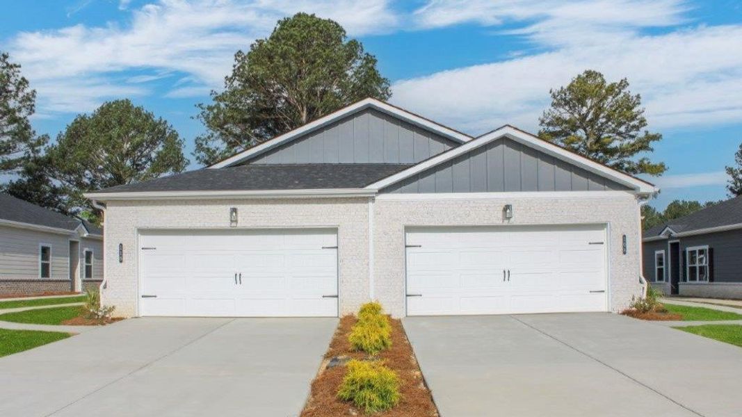 Front exterior of a new home in Cambridge Cove, Chickamauga, GA, highlighting curb appeal (Image 2).