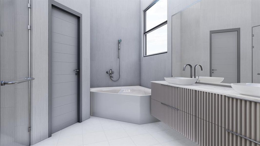 Furnished interior view inside a new home in , Irving (Image 19).