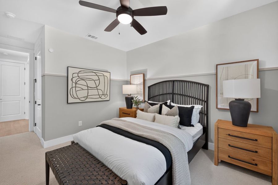 Representative furnished interior of a home built from the Wynfield by Pulte Homes in Bleckley Station, Ball Ground (Image 19).
