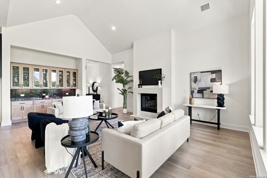 Furnished interior view inside a new home in Shavano Highlands, San Antonio (Image 31).