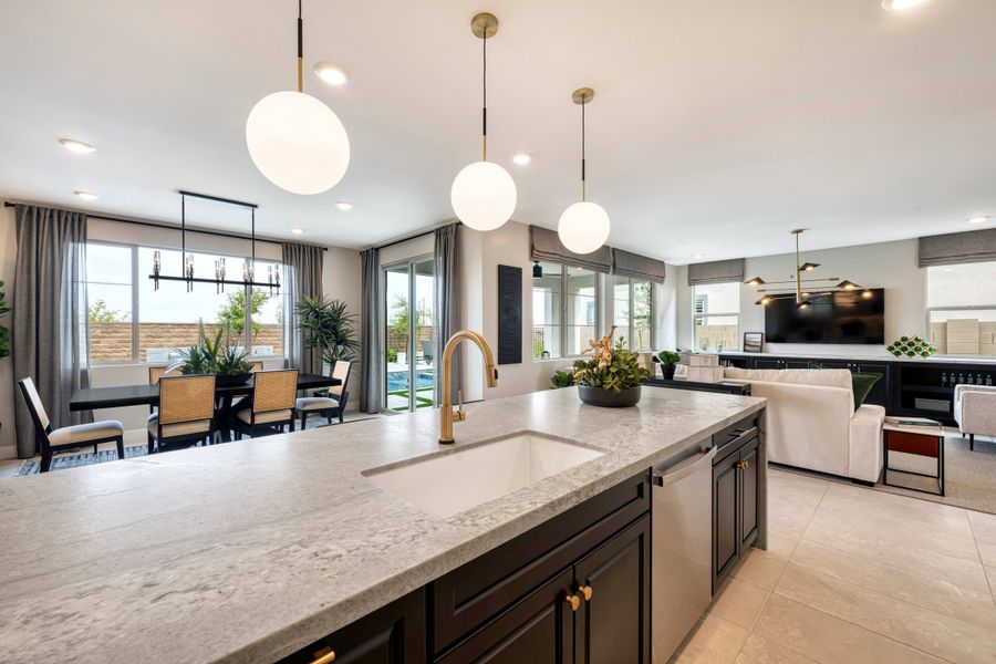 Representative furnished interior of a home built from the Laurel Plan 4002 by Tri Pointe Homes in Waterston Central, Gilbert (Image 7).