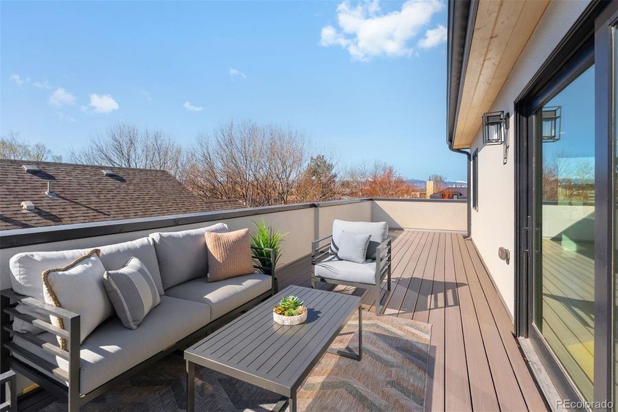 Exterior details and patio area of a home in , Denver (Image 25).