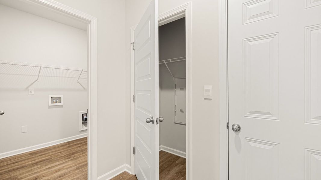 Representative unfurnished interior of a home built from the GROVER Express by D.R. Horton in Kingston Ranch at Lake Oconee, Buckhead (Image 21). Representative unfurnished interior of a home built from the GROVER Express by D.R. Horton in Kingston Ranch at Lake Oconee, Buckhead (Image 21).