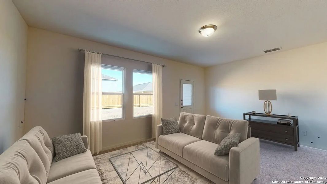 Furnished interior view inside a new home in Saddlebrook Ranch, Schertz (Image 7). Furnished interior view inside a new home in Saddlebrook Ranch, Schertz (Image 7).