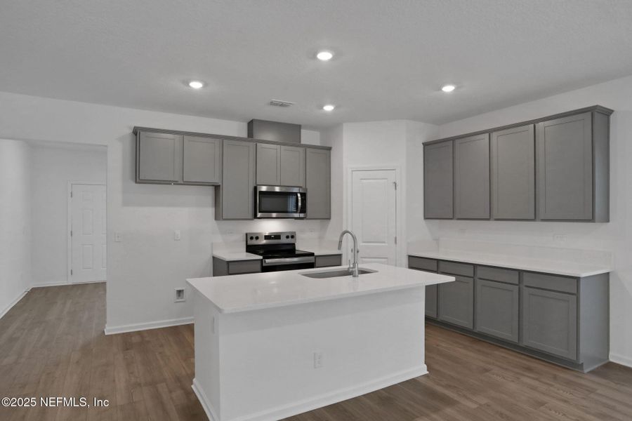 Furnished interior view inside a new home in Bellbrooke, Jacksonville (Image 6). Furnished interior view inside a new home in Bellbrooke, Jacksonville (Image 6).