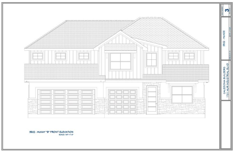 Representative rendering of the exterior for the The McKee by Caledonia Builders (Image 2). Representative rendering of the exterior for the The McKee by Caledonia Builders (Image 2).