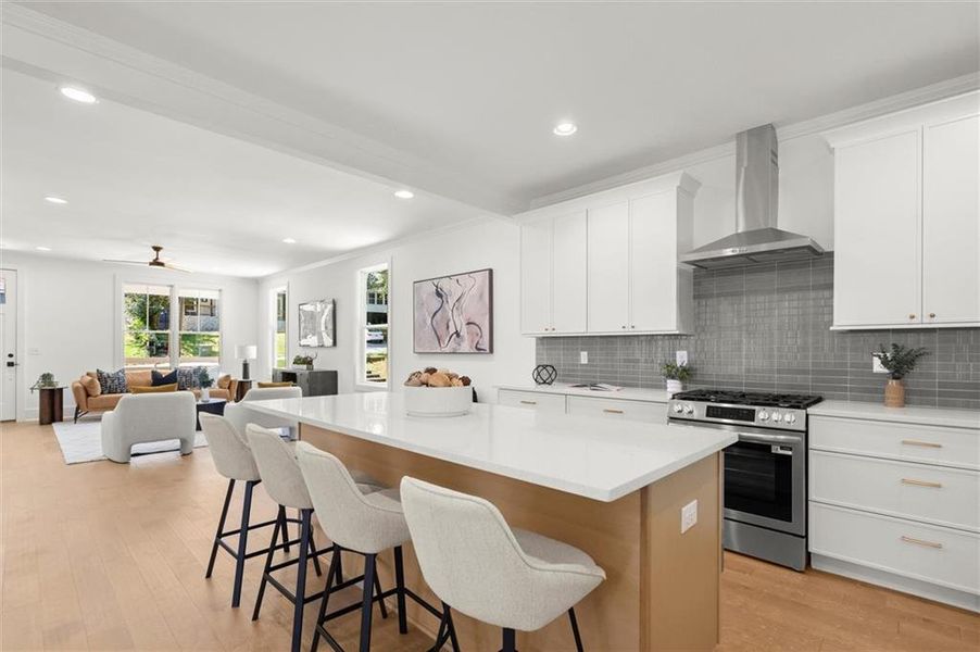 Furnished interior view inside a new home in , Atlanta (Image 30).