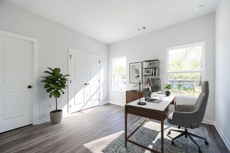 Furnished interior view inside a new home in , Atlanta (Image 16).