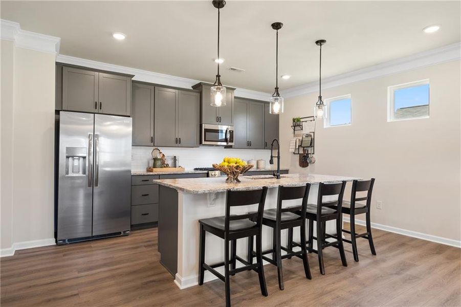 Furnished interior view inside a new home in Chestnut Creek Crossing, Collegedale (Image 11).