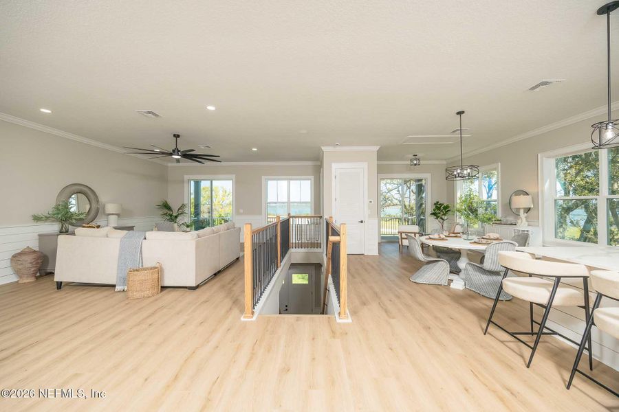 Furnished interior view inside a new home in , St. Augustine (Image 52).
