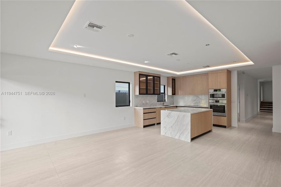 Furnished interior view inside a new home in , Miami (Image 10).