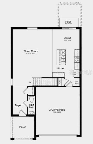 2D floor plan layout of this home in Westview Community Group Page, Kissimmee, FL (Image 3). 2D floor plan layout of this home in Westview Community Group Page, Kissimmee, FL (Image 3).