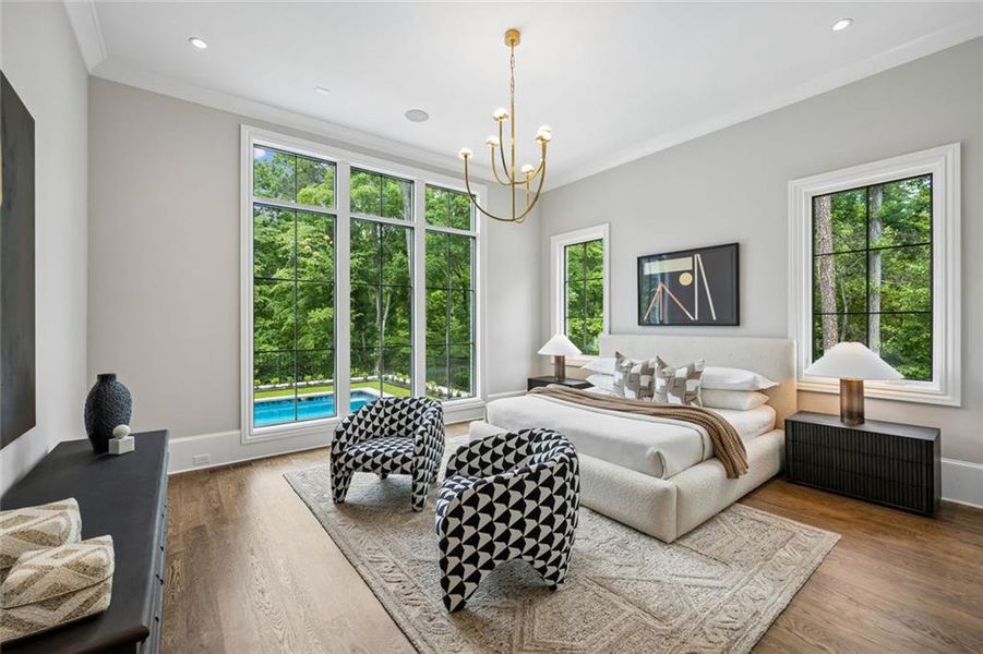Furnished interior view inside a new home in , Atlanta (Image 17).