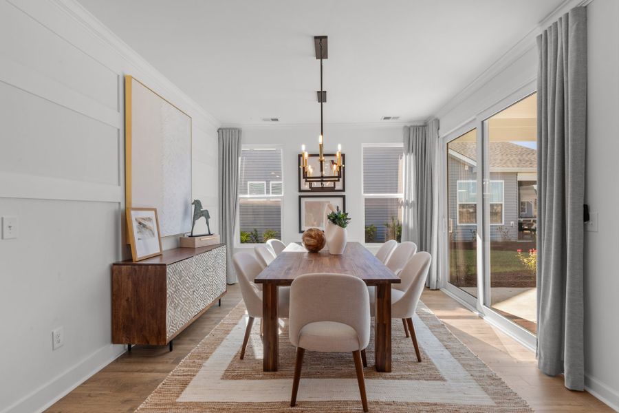 Representative furnished interior of a home built from the The Shorebreak by Chesapeake Homes in Coastal Club of the Carolinas, Calabash (Image 9).