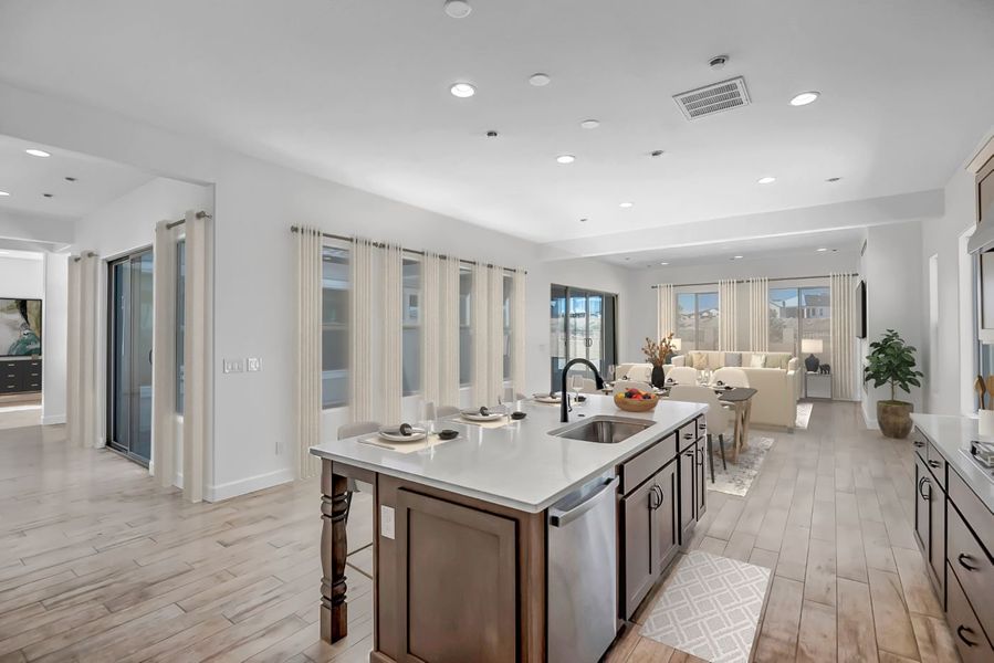 Furnished interior view inside a new home in Overlook at The Dells, Prescott (Image 37).