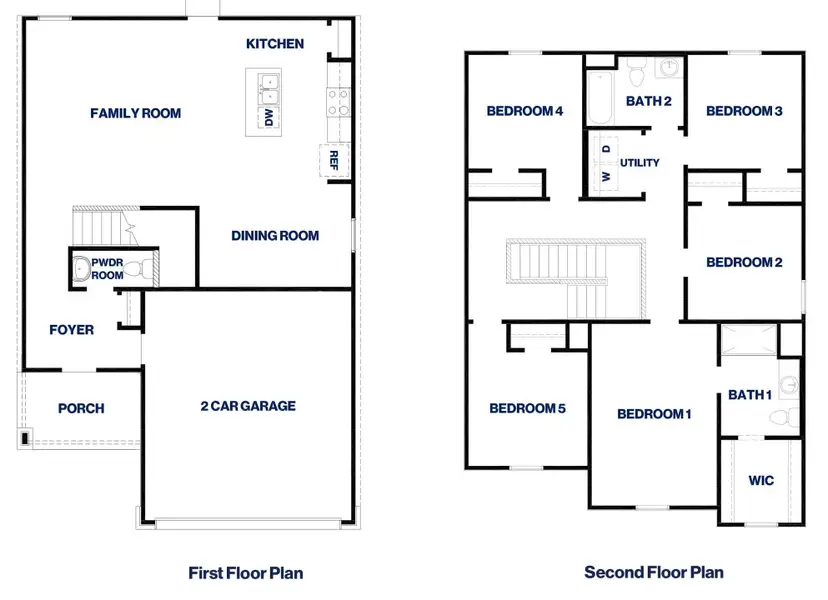 2D floor plan layout of this home in Silverthorne, Conroe, TX (Image 3).