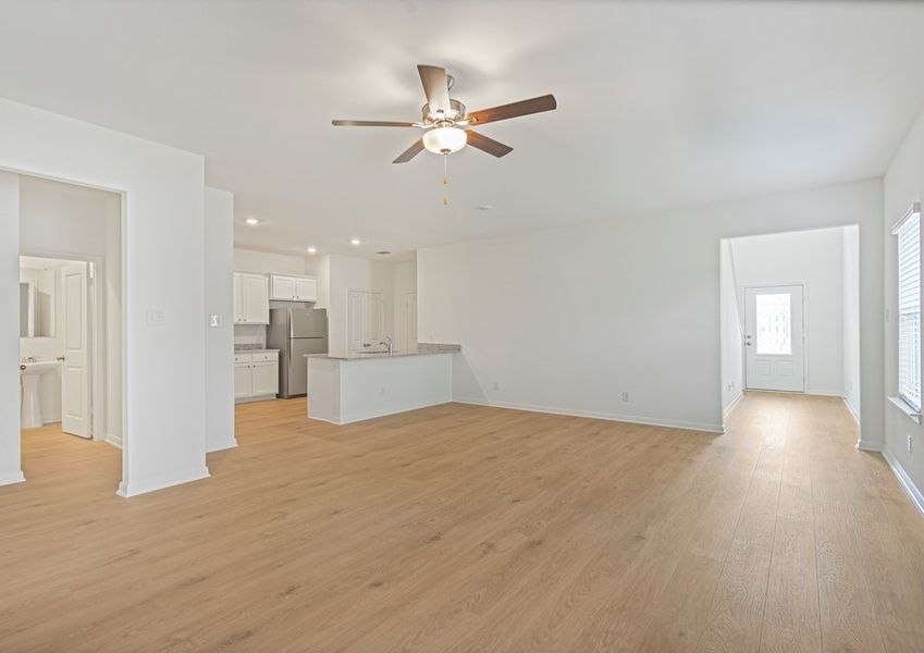 Spacious open concept perfect for hosting