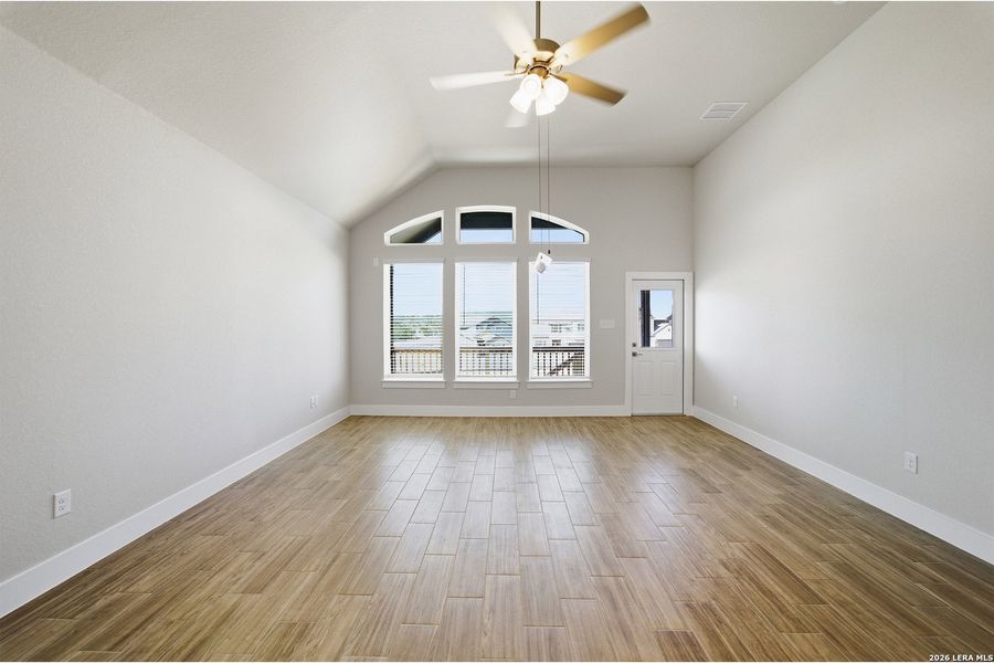 Spacious, unfurnished interior of a new home in The Woodlands at Medina Hills, Mico (Image 20).