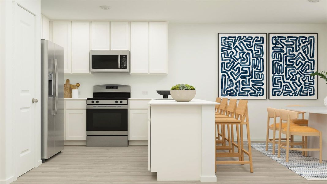 Furnished interior view inside a new home in Monarch Landing, Needville (Image 24).