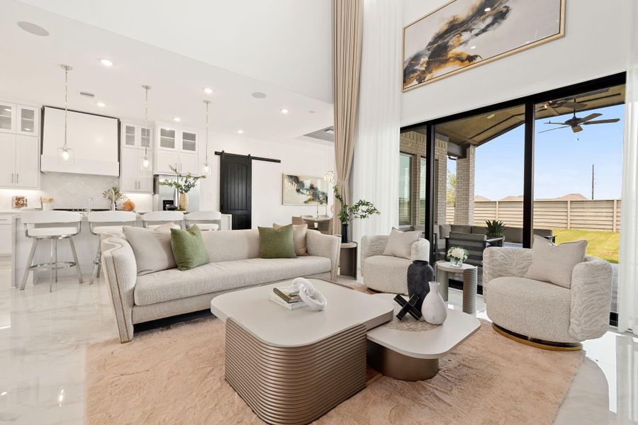 Furnished interior view inside a new home in Pomona, Manvel (Image 13).
