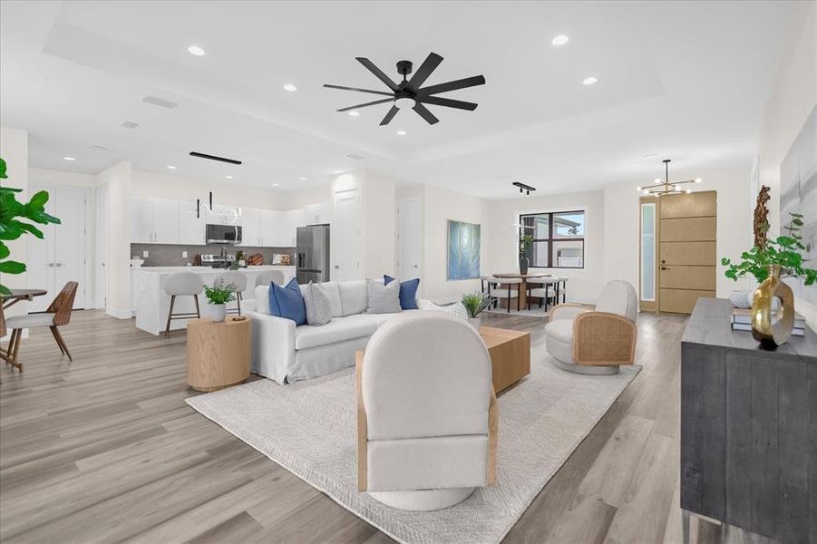 Furnished interior view inside a new home in , Rotonda West (Image 37).