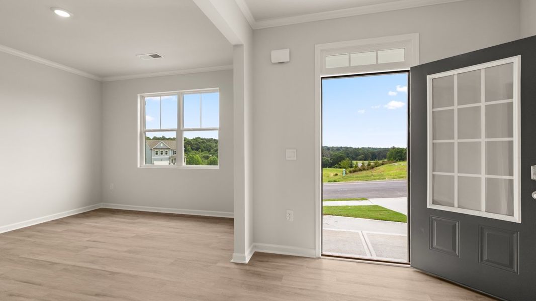 Representative unfurnished interior of a home built from the Halton by D.R. Horton in Liberty Crossing, Braselton (Image 13).